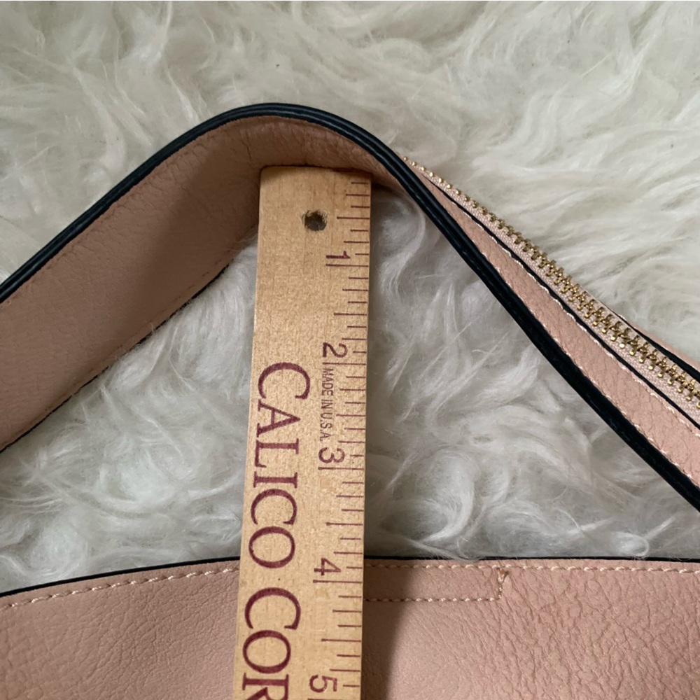 NEW vegan bucket bag nude blush w/ shoulder strap & optional crossbody strap + - Picture 9 of 15